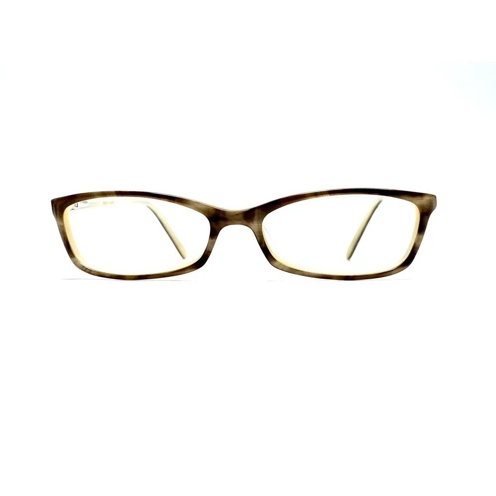 New Kate Spade Brown Beige Pearl Tortoise Cat Eye Glasses Italy Karen 51 16 130